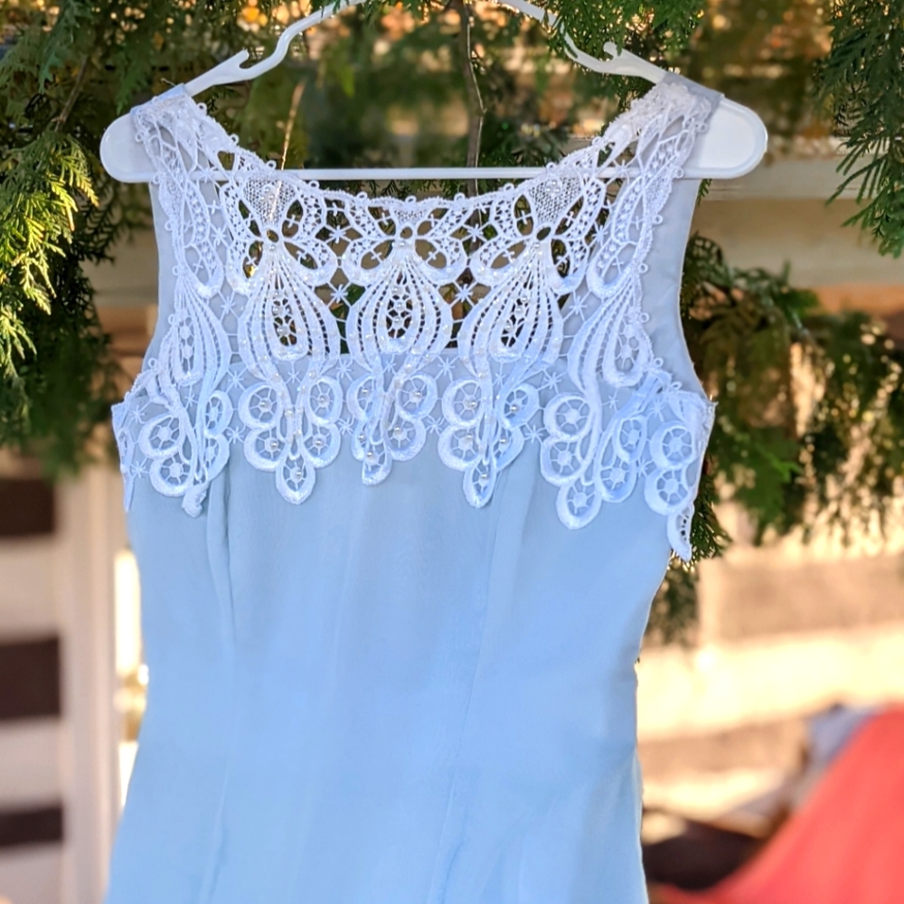 Pale Blue Cinderella Style Gown